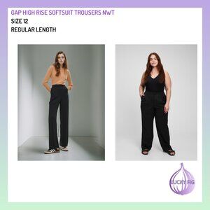 NWT GAP High Rise SoftSuit Trousers